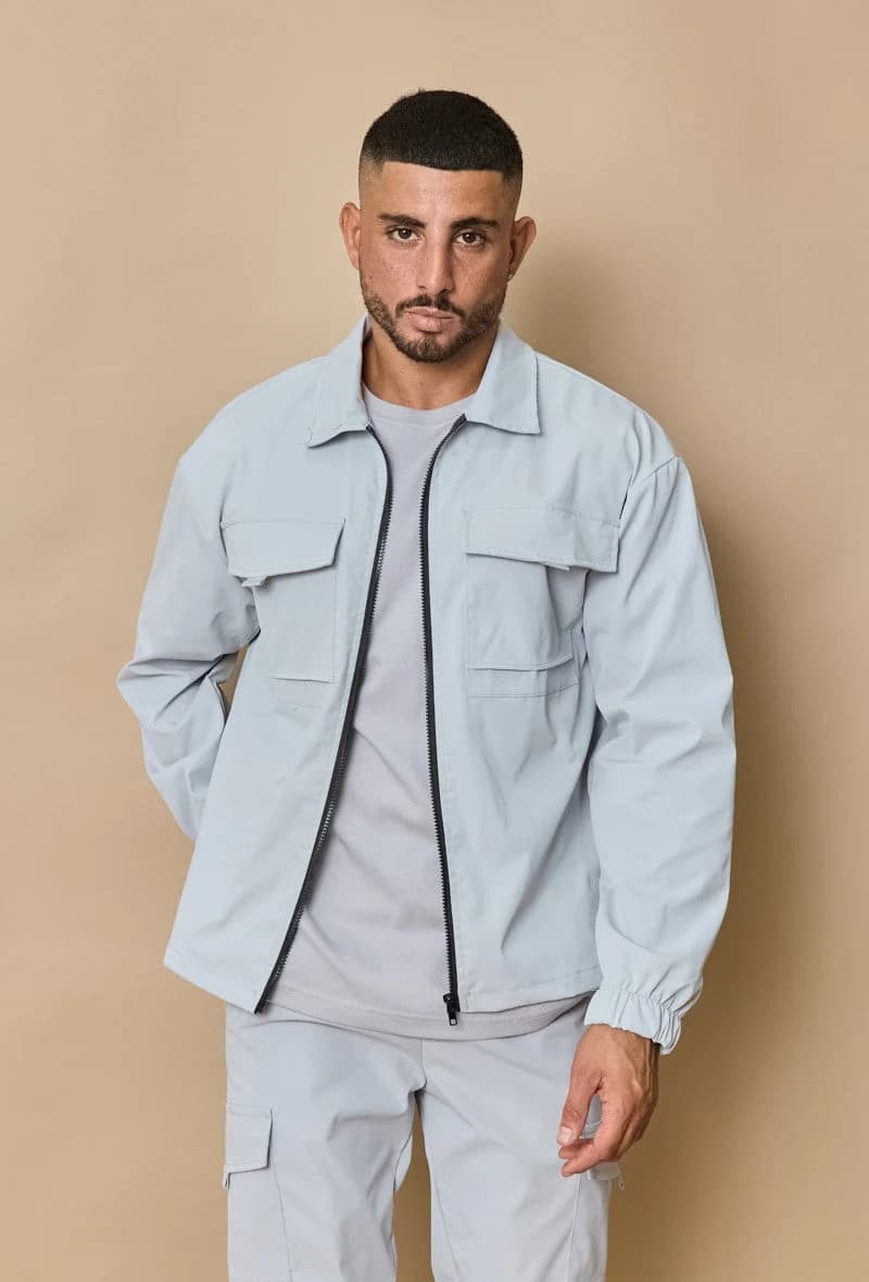 Averinaro Utility Zip Jack Lichtgrijs